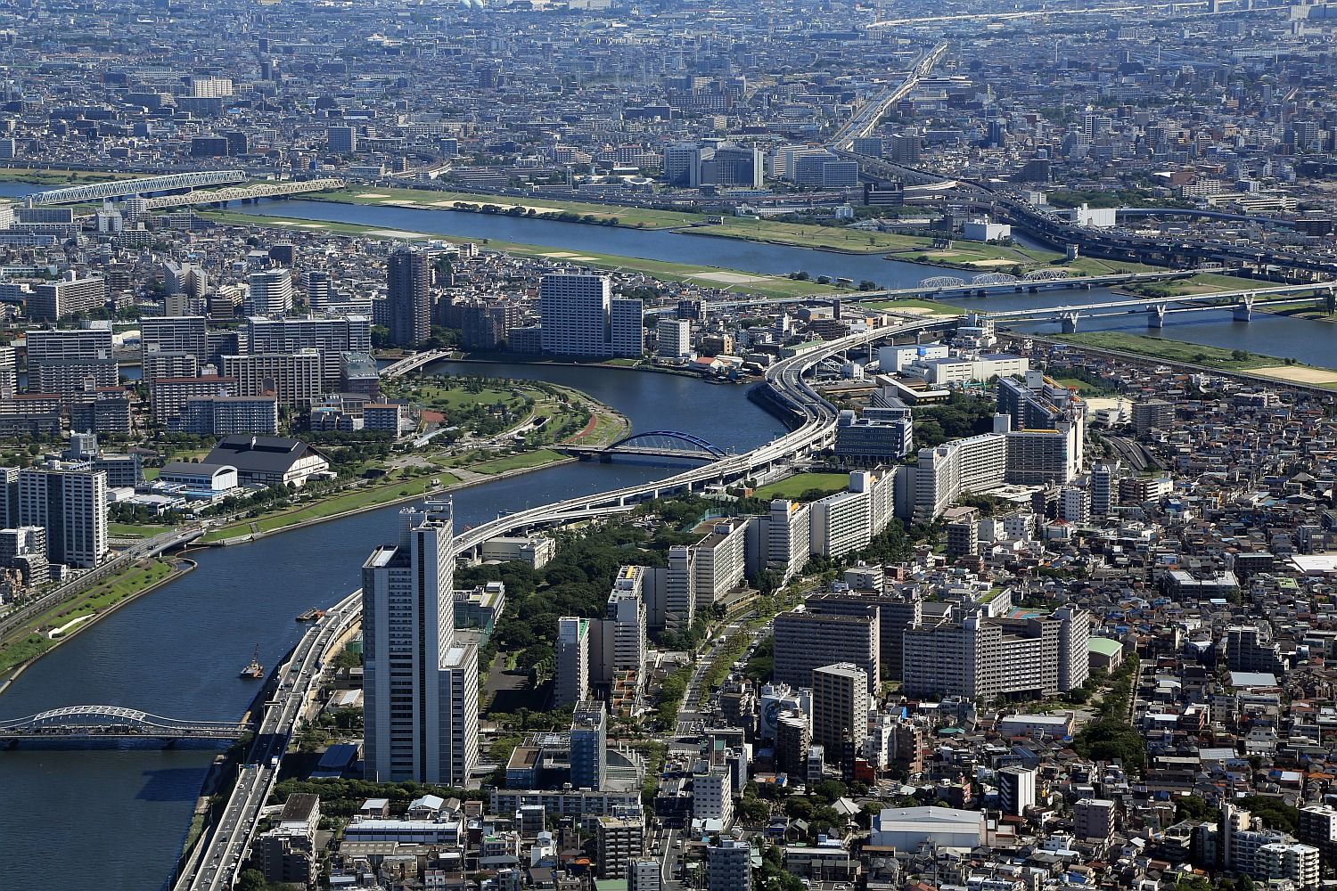 東京スカイツリーから見た都営白鬚東団地 東京スカイツリー定点観測所 東京スカイツリーから見た都営白鬚東団地 東京スカイツリー定点観測所