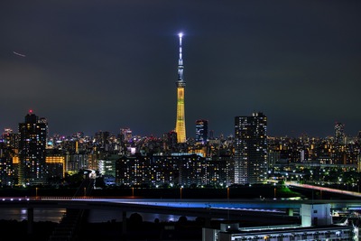 金メダルをイメージした特別ライティング