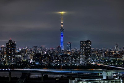 ソラカラちゃんをイメージした特別ライティング