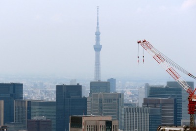 六本木ヒルズから見た東京スカイツリー