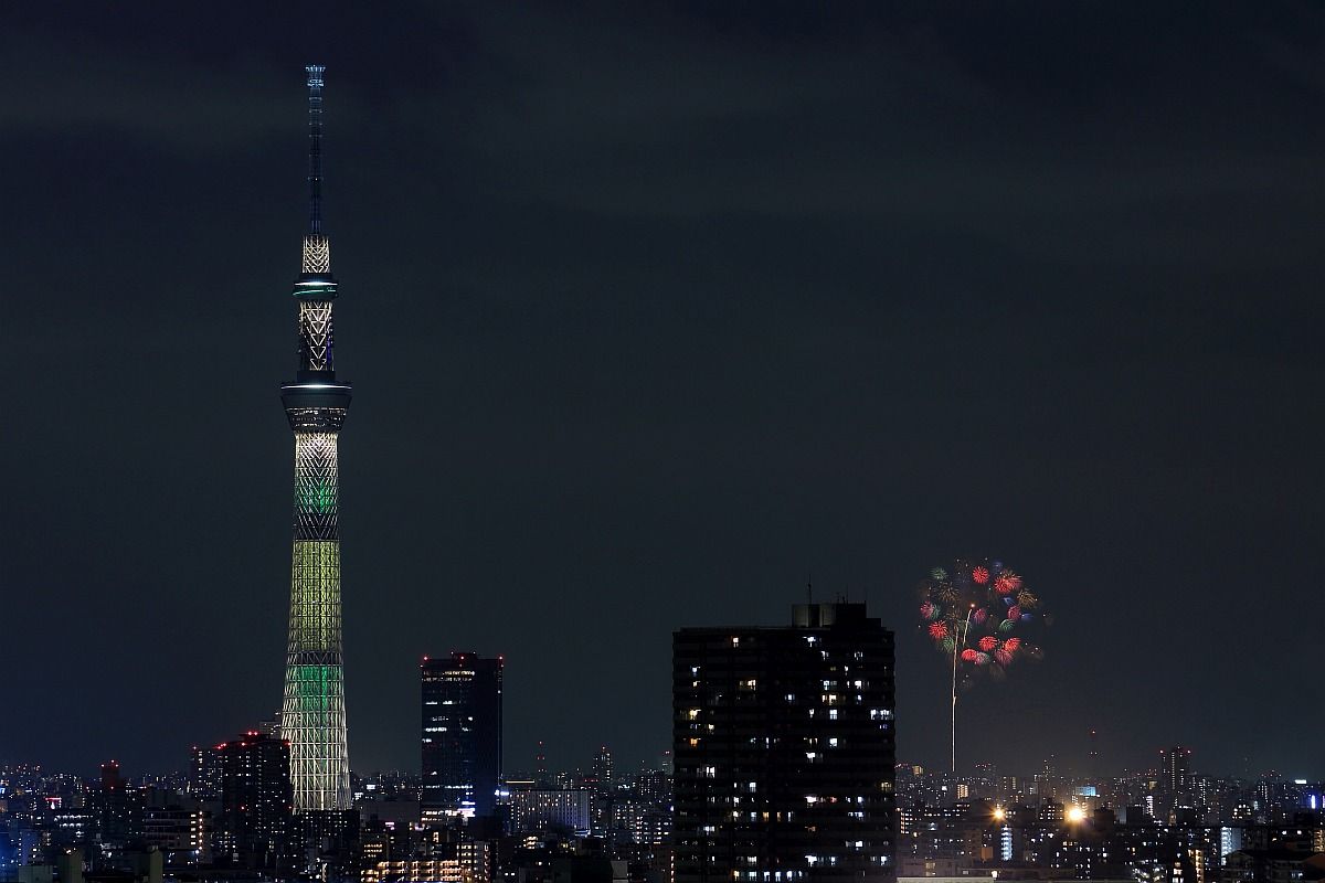 東京スカイツリーと第57回いたばし花火大会 16年8月6日 東京スカイツリー定点観測所 東京スカイツリーと第57回いたばし花火大会 16年8月6日 東京スカイツリー定点観測所