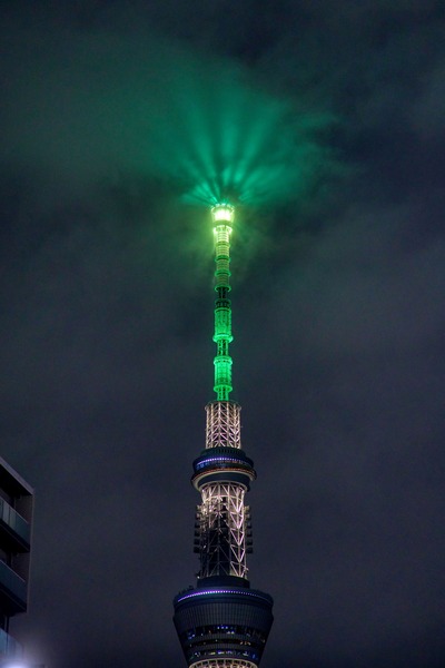 シャンパンツリーと後光