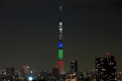 東京スカイツリー 光の3原色