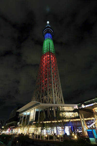 東京スカイツリー「光の3原色」