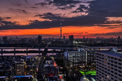 東京スカイツリー夕景