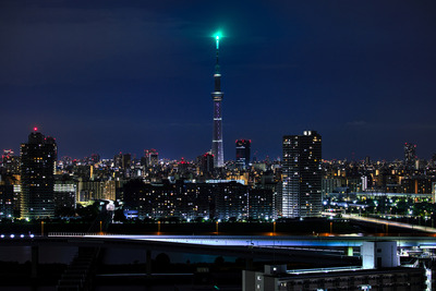 深夜の誕生石ライティング「ペリドット」ライトグリーン