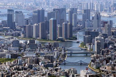 東京スカイツリーから見たタワーマンション群