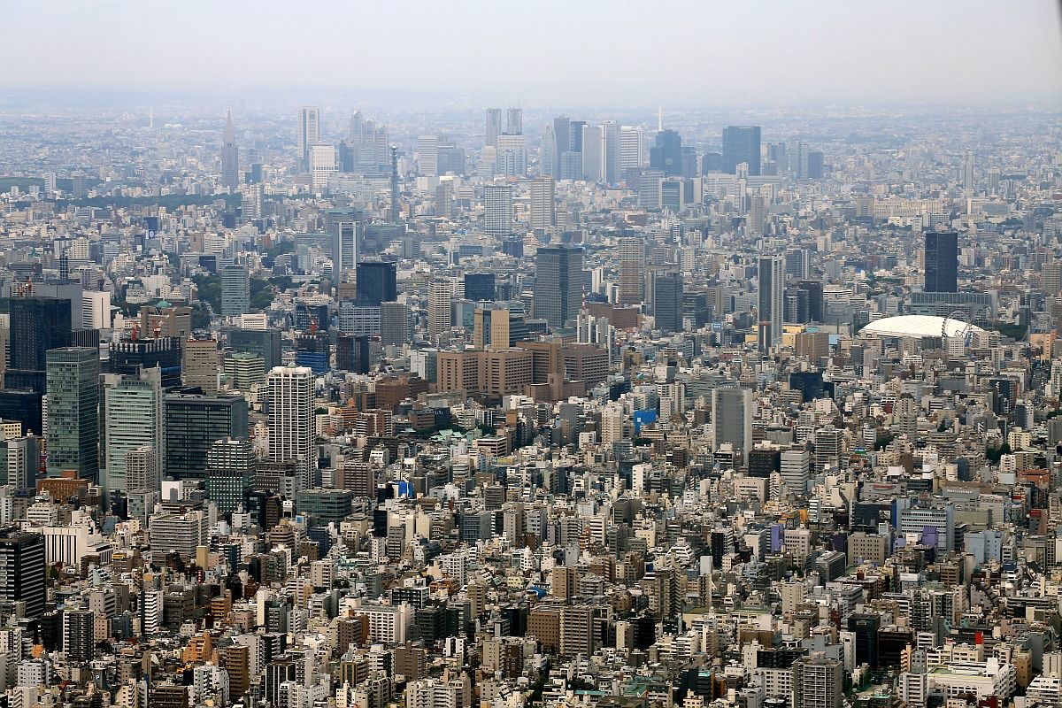 東京スカイツリー天望回廊から新宿方面の眺め 東京スカイツリー定点観測所