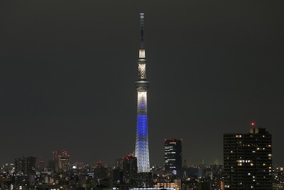 東京スカイツリーのライトアップ