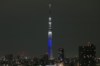 東京スカイツリーのライトアップ