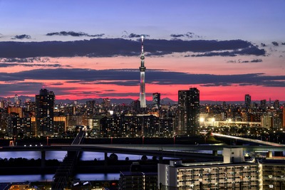 東京スカイツリー夕景