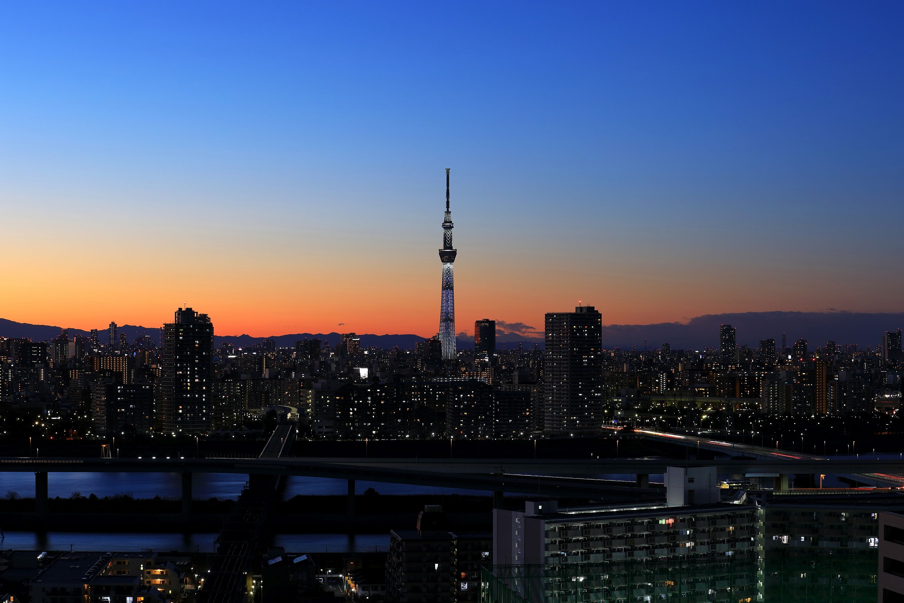 18年大晦日の東京スカイツリー 18年12月31日 東京スカイツリー定点観測所