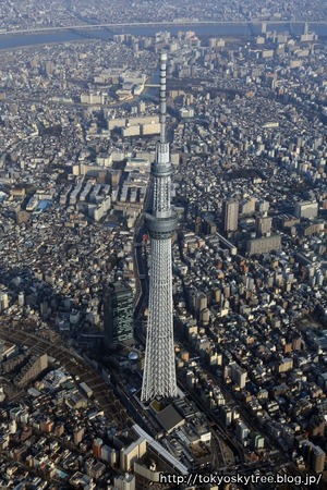 東京スカイツリーの空撮