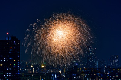 江東区民祭り亀戸地区夏まつり大会の花火