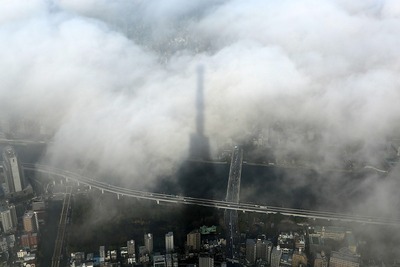 東京スカイツリーから見た雲海