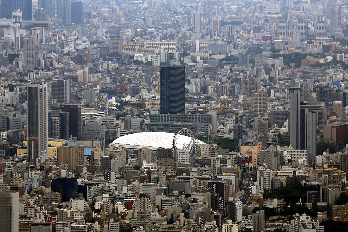 東京スカイツリーから東京ドーム方面の眺め 12年6月5日 東京スカイツリー定点観測所