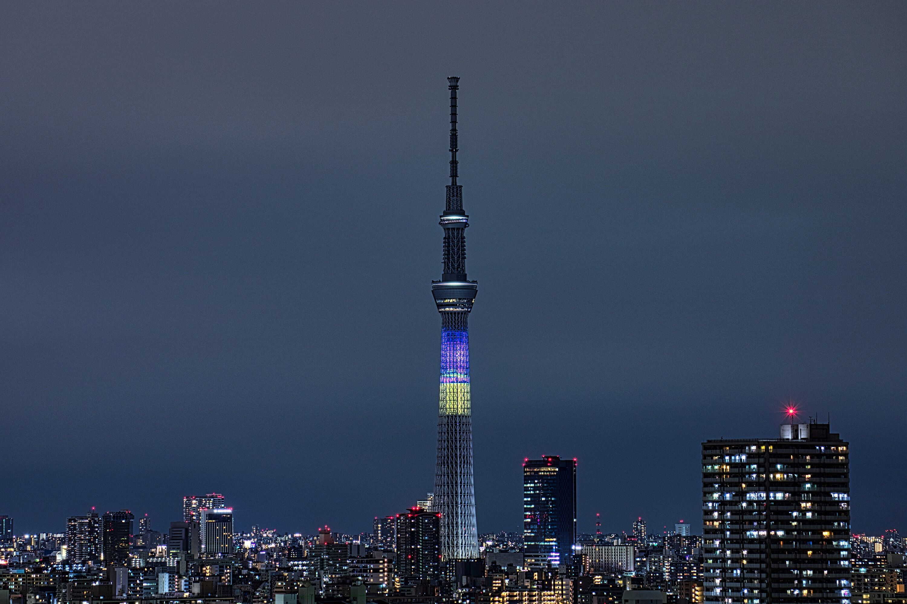 東京スカイツリー定点観測所 特別ライトアップ 東京スカイツリー定点観測所 特別ライトアップ