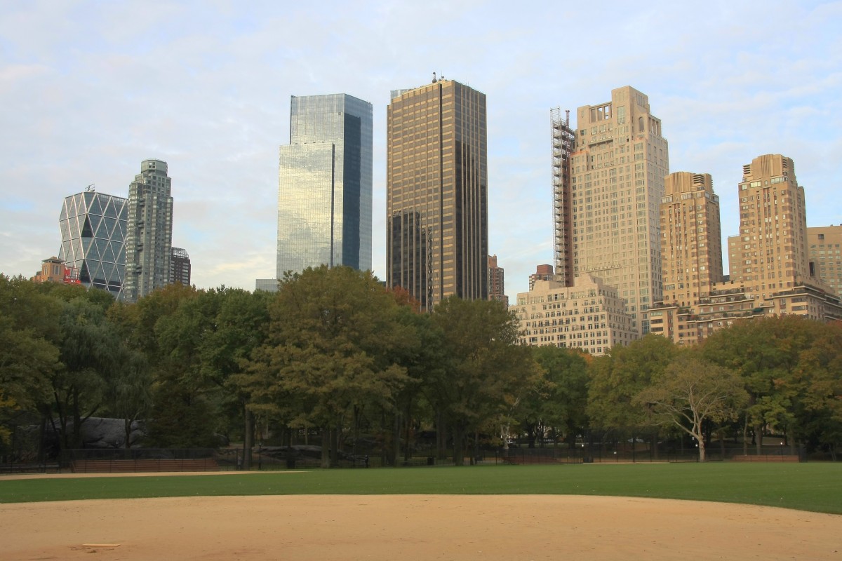 セントラルパークからの眺め 超高層マンション 超高層ビル