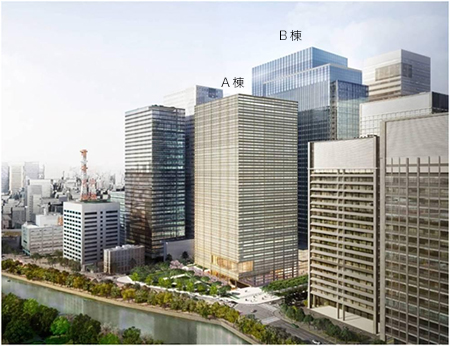 【新品未使用】三井物産ビル 新社屋 銅版画 地上28階、高さ165.21m「(仮称)新TODAビル計画」の建設状況