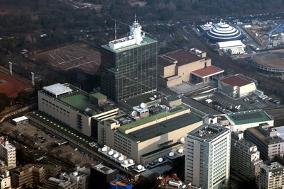 NHK放送センターの空撮