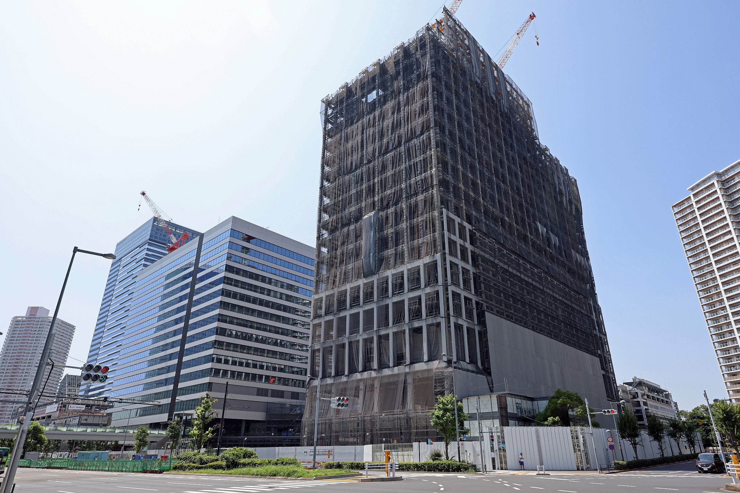 地上18階、高さ97.965m「(仮称)豊洲4-2街区開発計画」の建設状況 地上18階、高さ97.965m「(仮称)豊洲4-2街区開発計画」の建設状況