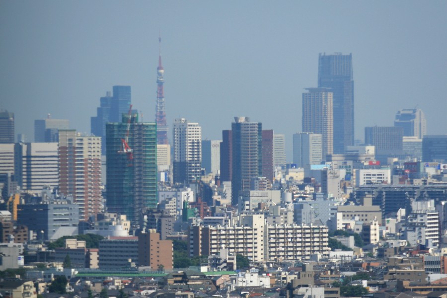 練馬区役所から新宿方面 超高層マンション 超高層ビル