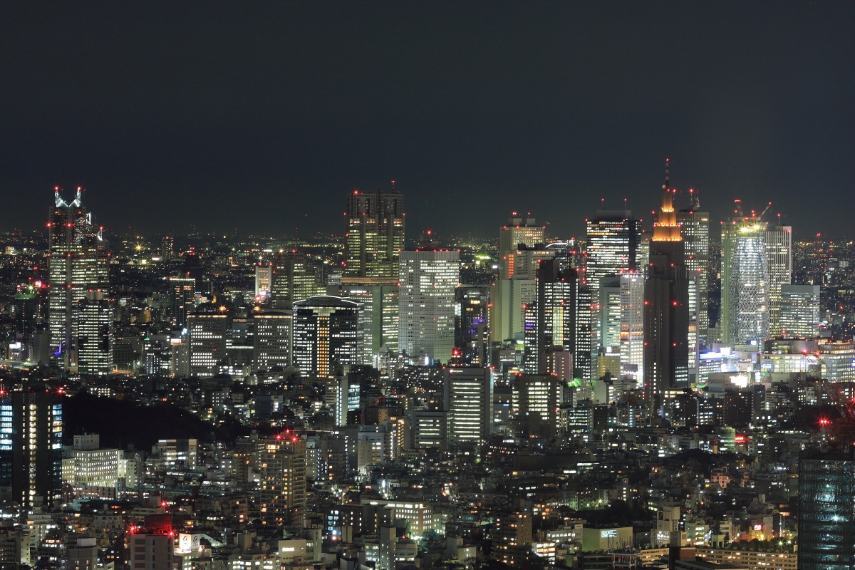 夜景 超高層マンション 超高層ビル