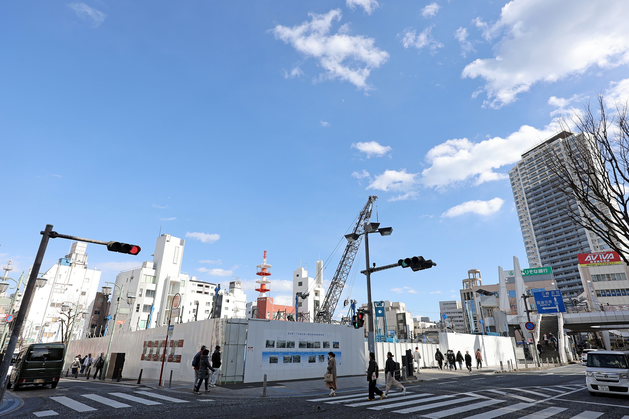 地上33階「若松町1丁目地区第一種市街地再開発事業」の建設状況！低層