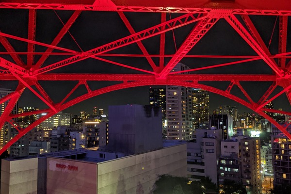 東京タワーのオープンエア外階段ウォーク
