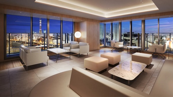 ブリリアタワー浅草柳橋 スカイビューラウンジ完成予想CG