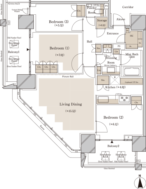 ブランズタワー大崎 S-85Fタイプ