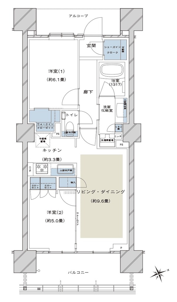 ドレッセタワー南町田グランベリーパーク 55B-2タイプ