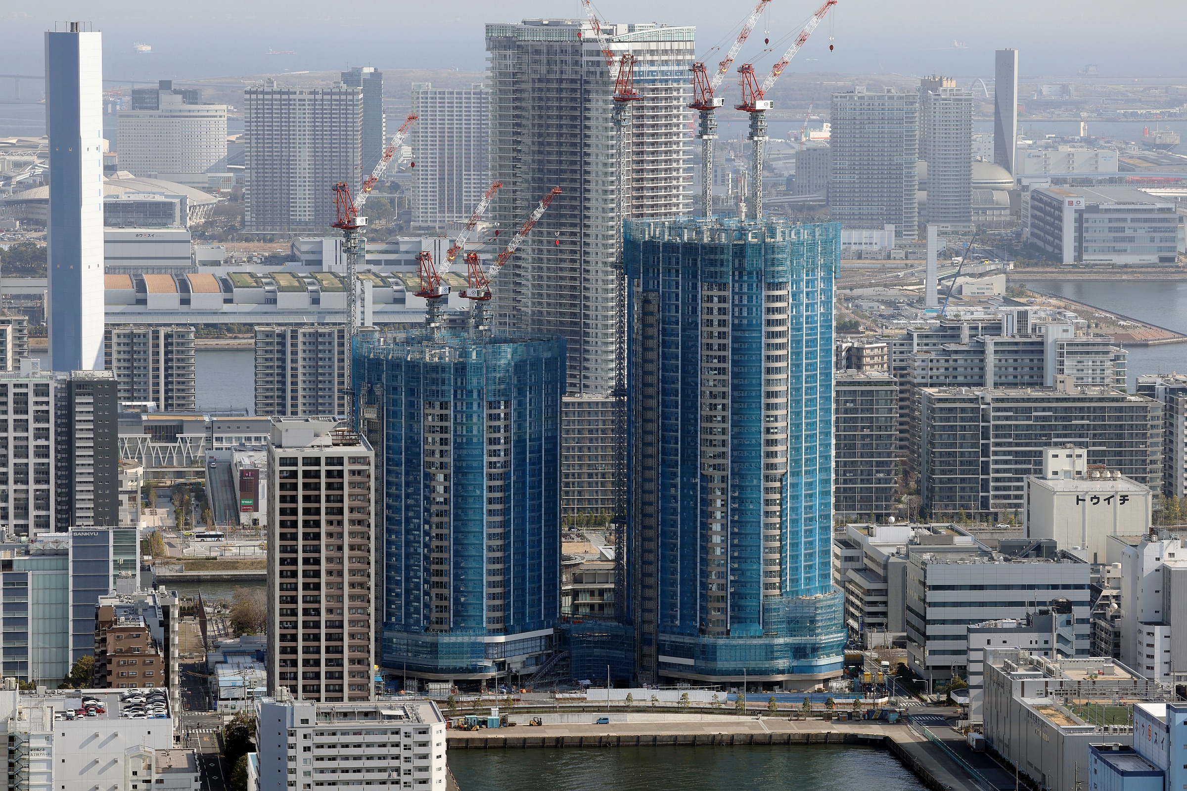 ザ 豊海タワー マリン&スカイの建設状況!地上53階、高さ189mの ザ 豊海タワー マリン&スカイの建設状況!地上53階、高さ189mの