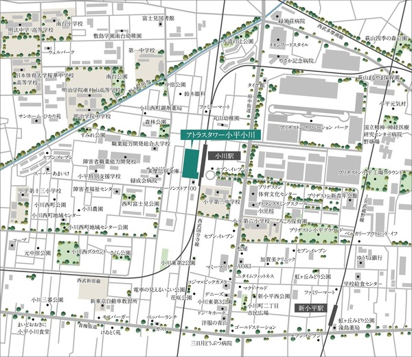 ¥¢¥È¥é¥¹¥¿¥ï¡¼¾®Ê¿¾®Àî °ÌÃÖ¿Þ