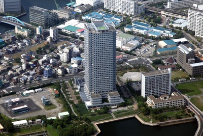 潮見一丁目アパートの空撮