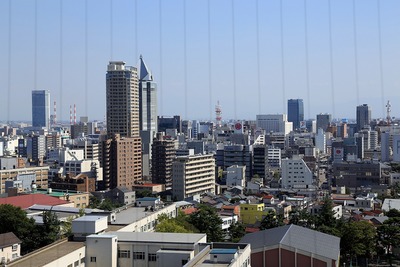 日本海タワーから見た新潟市街地