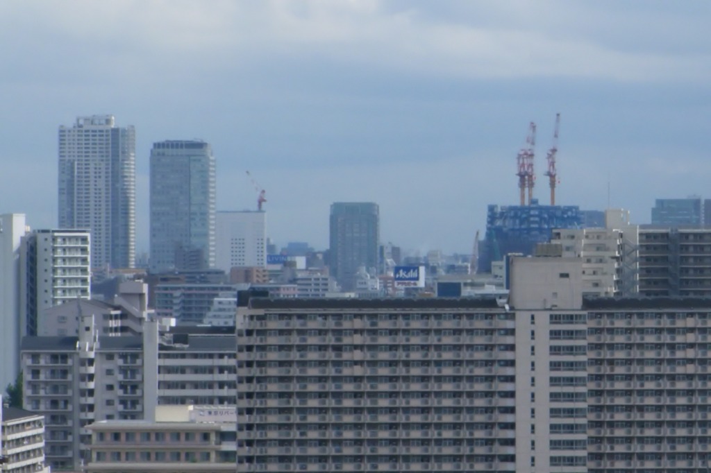 北千住マルイから東京スカイツリー 超高層マンション 超高層ビル