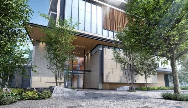 ブリリアタワー浅草柳橋 エントランス外観完成予想CG