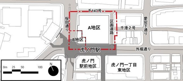 霞が関・虎ノ門地区 配置図