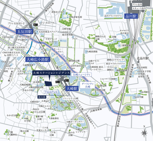 大崎ステーションレジデンス 位置図