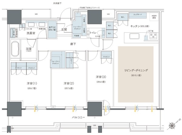 ブリリアタワー浅草柳橋 P-103Yタイプ