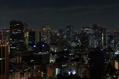 東京タワーから虎ノ門方面の夜景