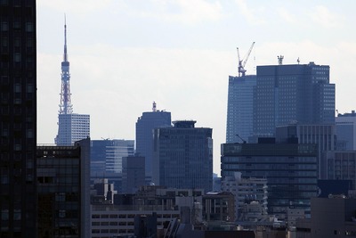 神楽坂アインスタワーから見た東京タワー