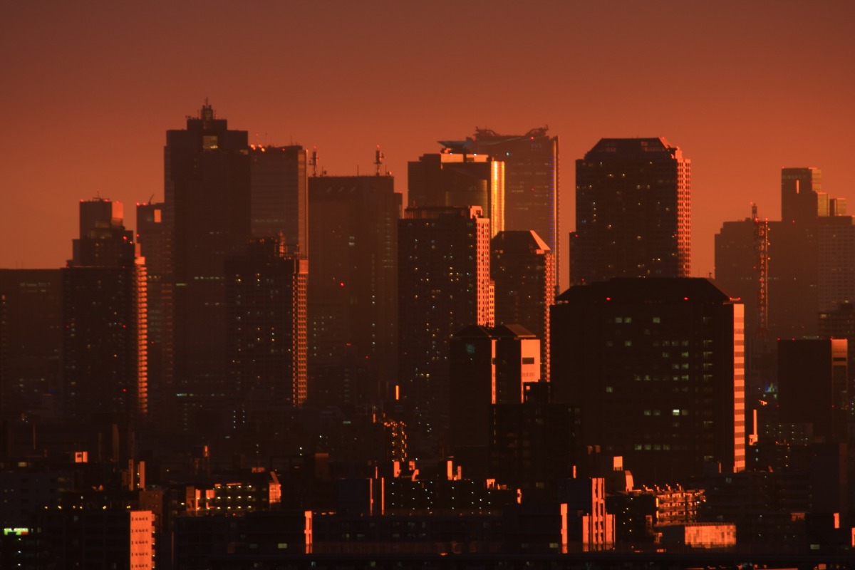 壁紙 東京夕景 超高層マンション 超高層ビル