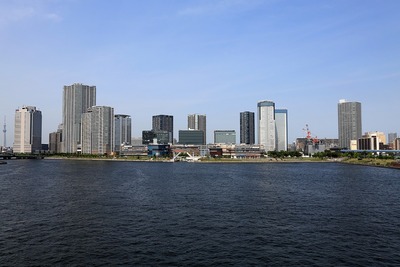 晴海大橋から見た豊洲