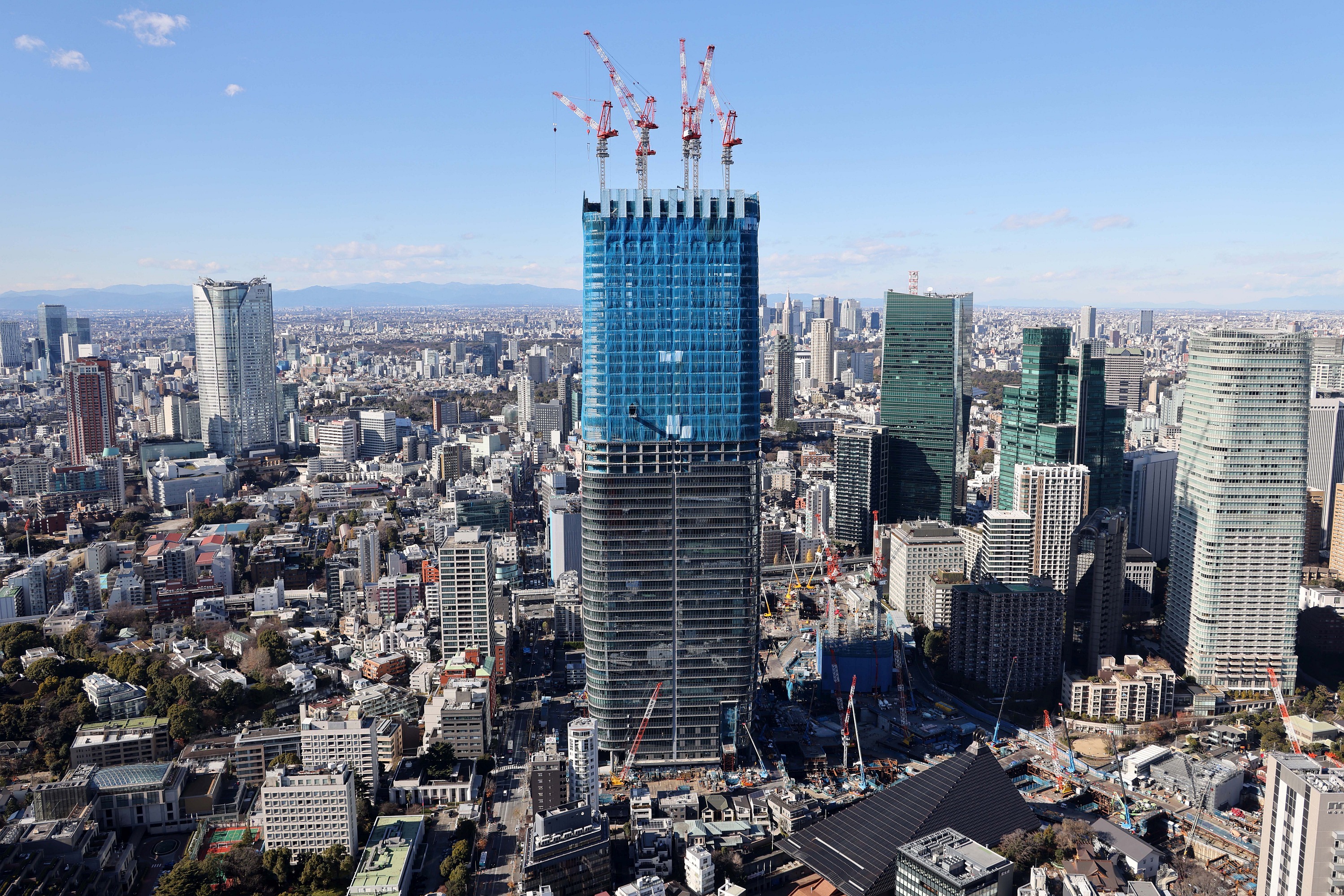 高さ325m「虎ノ門・麻布台プロジェクト」の建設状況！東京タワー