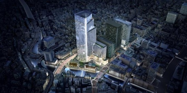 日本橋一丁目中地区第一種市街地再開発事業　外観イメージパース