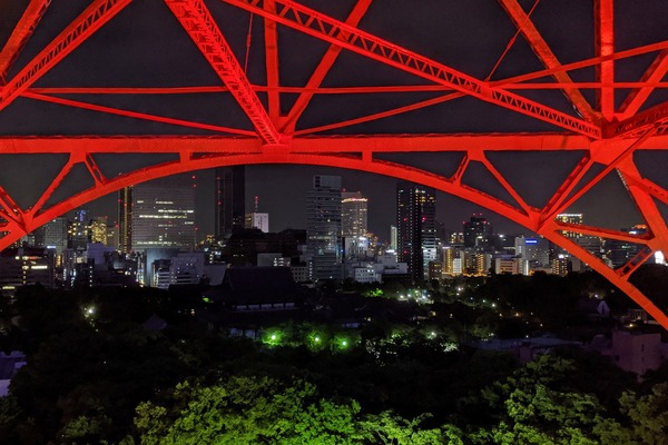 東京タワーのオープンエア外階段ウォーク