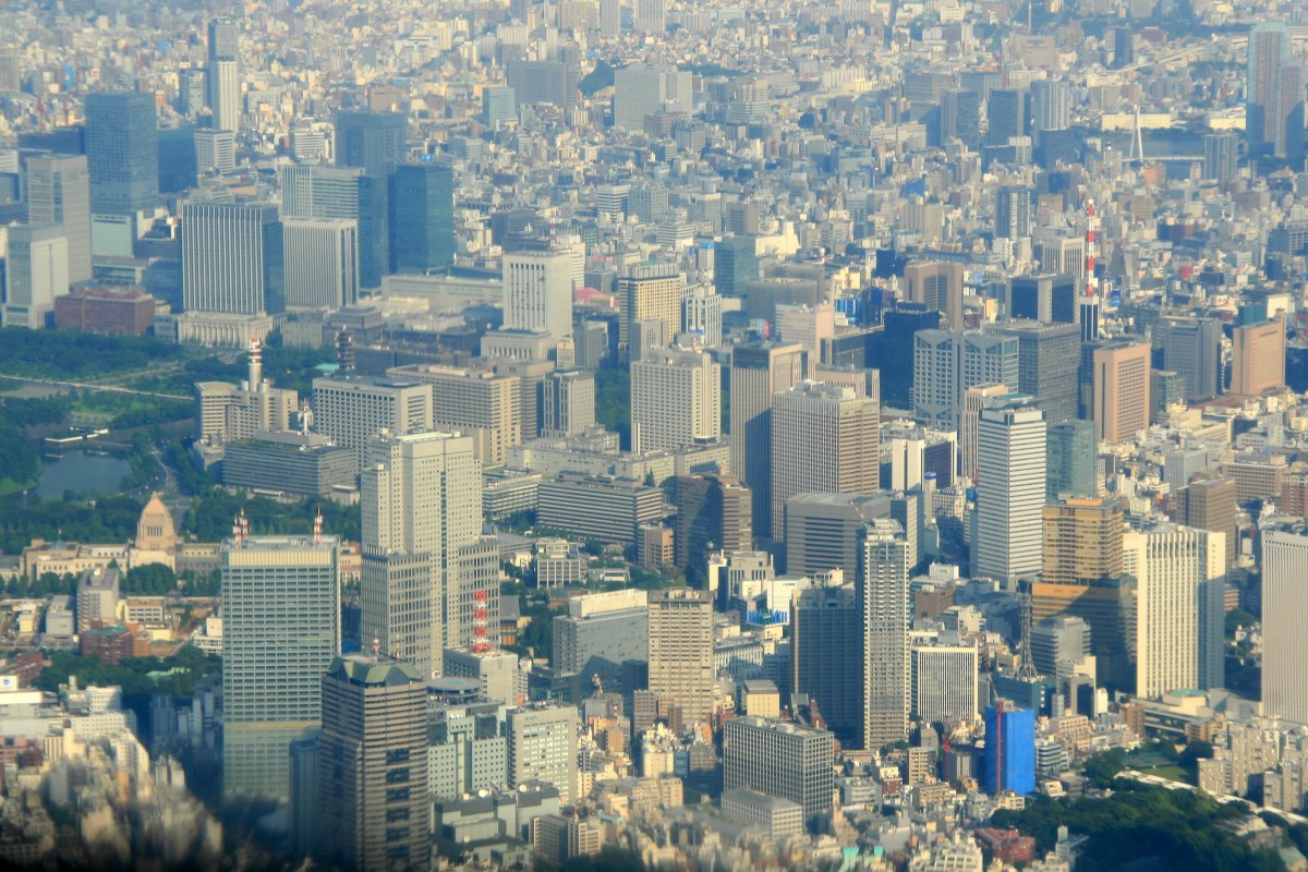 空撮 東京超高層ビル群 超高層マンション 超高層ビル