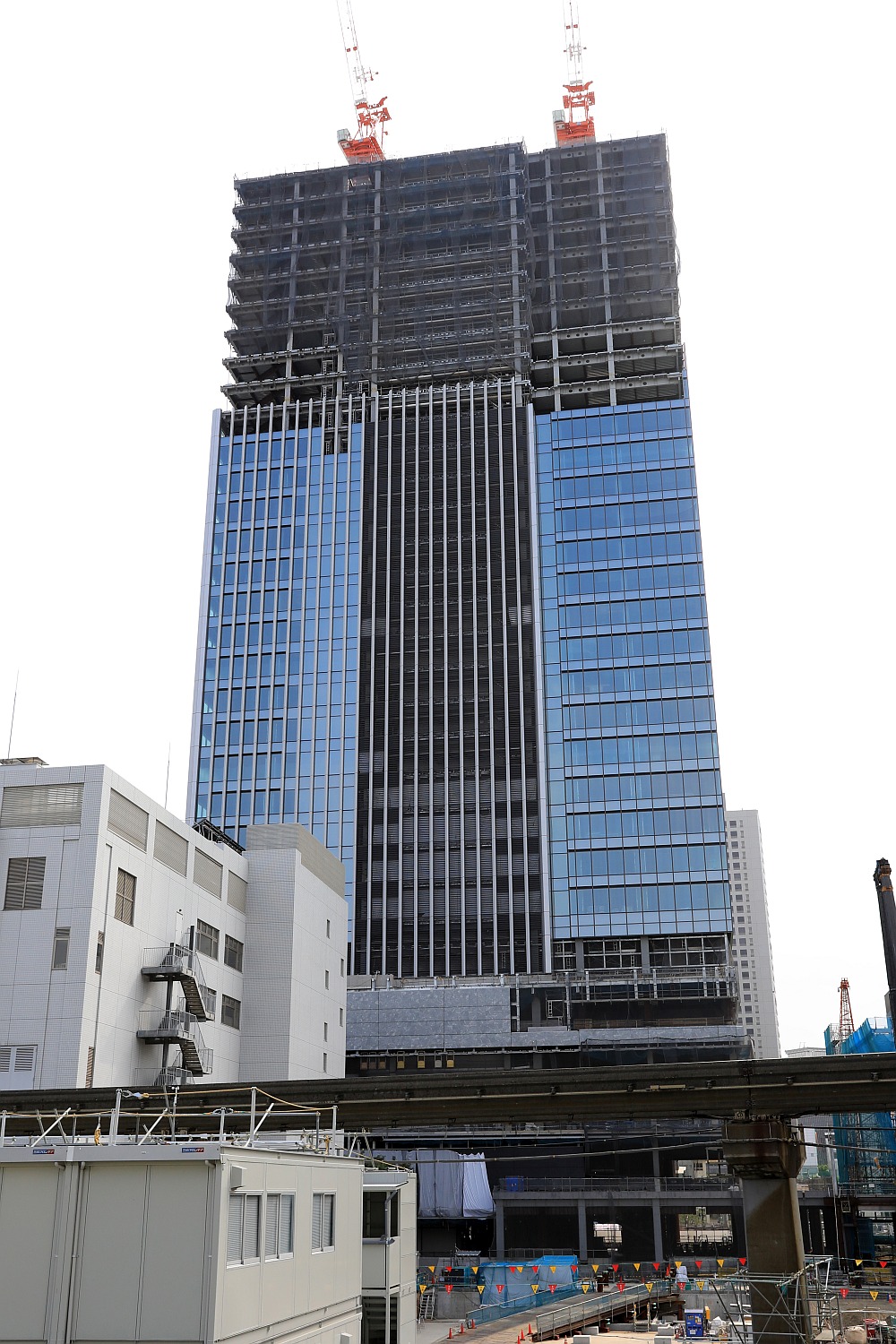 高さ約170m「msb Tamachi 田町ステーションタワーS」等の建設状況（2017.6.11） 超高層マンション・超高層ビル